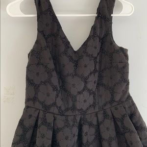 LBD - Black TopShop embroidered dress